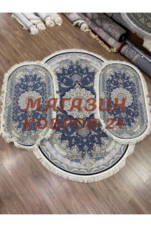 Иранский ковер Shahname 1500 012 Синий овал